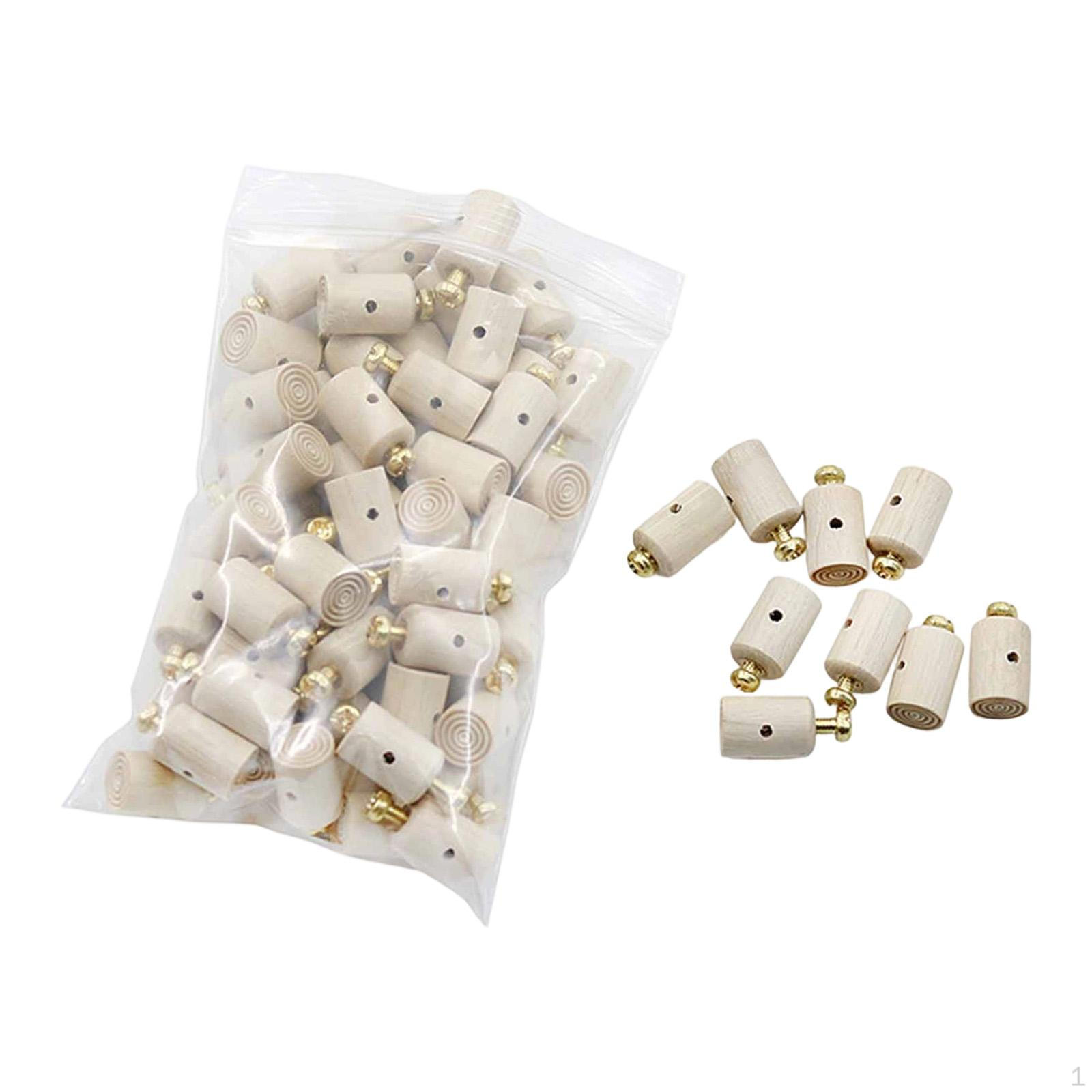 

70 Piano Tuning Pins, Wooden Screws with Sound Head And Damper Head, Smooth Wood Surface, Suitable 10x15mm