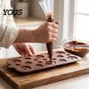 Kitchen Gadgets for Baking Silicone Button Chocolate Mold, Non-Stick Candy Making Tray with 3 Sizes, Easy Release Molds Heat Resistant