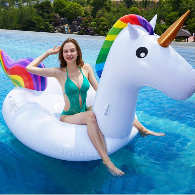Inflatable Unicorn Water Float Recliner Toy for Adults