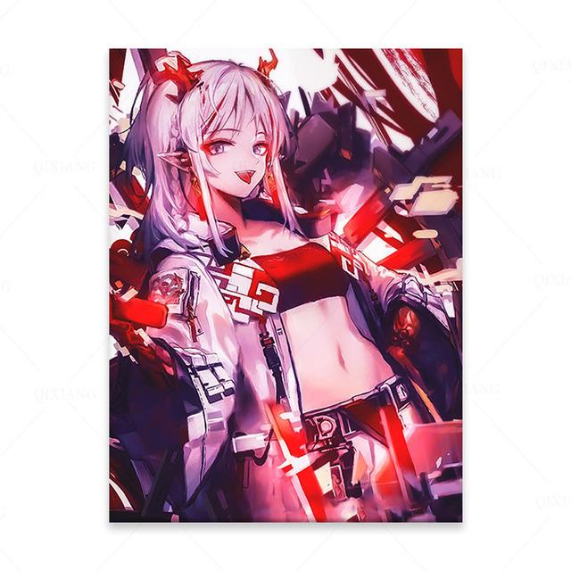 

Рамка из цельного дерева Nian Arknights, холст, картина, настенные художественные постеры, печать фотографий, украшение для гостиной, домашний декор, детские настенные художественные принты 15*20cm(with frame)