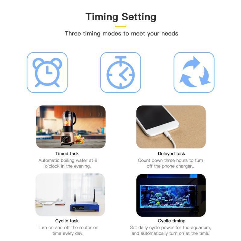 US Standard Smart WiFi Socket with Alexa Voice Control & Mobile App Timer