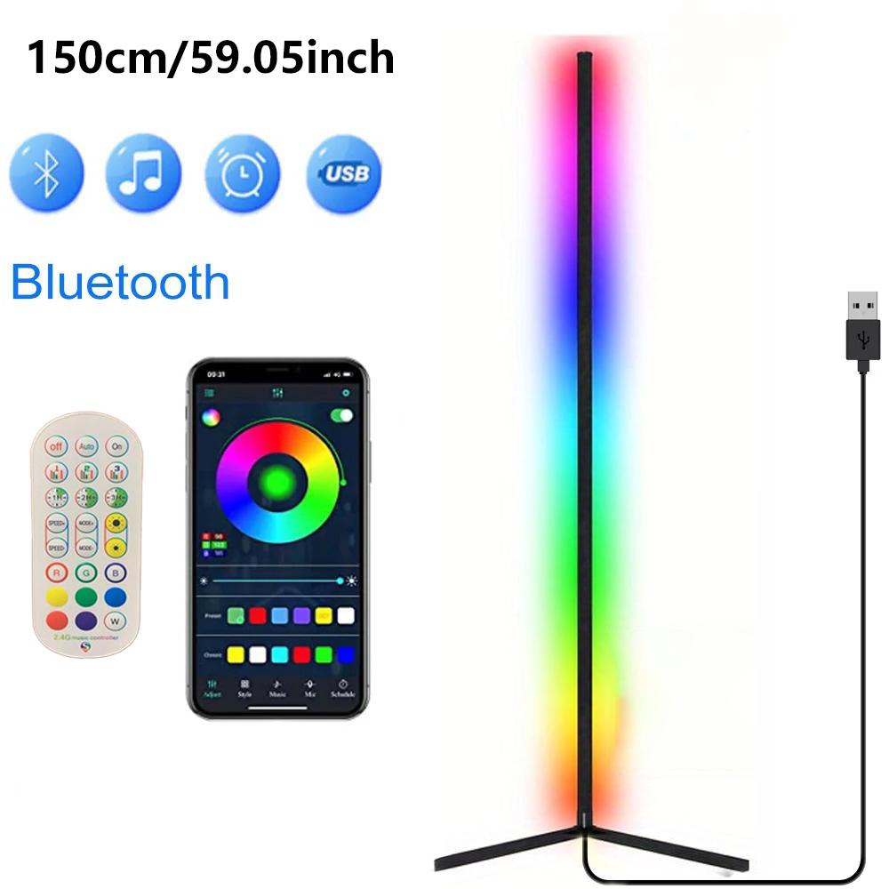 LED Floor Lamp Line RGB Phantom Color For Living Room Bedroom Study Apartment Interior Decoration Ambient Lighting Fixtures