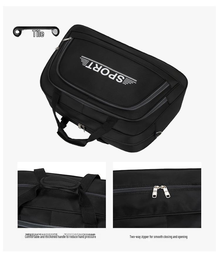 Durable Oxford Cloth Travel Bag: Large Capacity, Portable for Short Business Trips and Fitness.