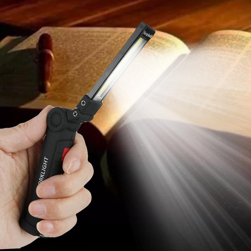 USB Charging Foldable COB Work Light LED Working Lamp with Magnet for Camping Emergency Large