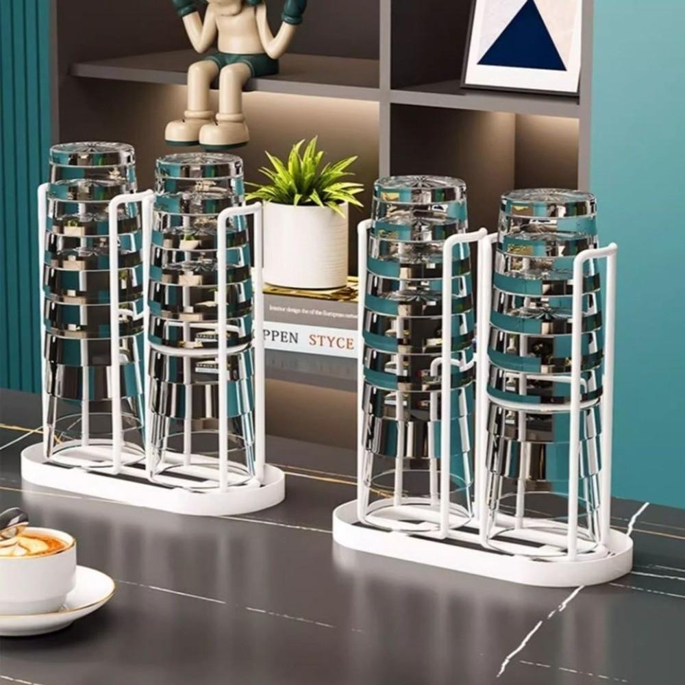 Wall Mounted Storage Rack Metal Cup Dispenser Creative Disposable Cup Holder