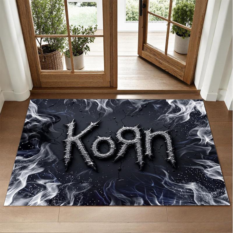Korn Design Crystal Velvet Rug Soft Decorative Mat for Bedroom Entrance