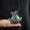 Chinese Pixiu Mini Incense Burner - Feng Shui Wealth Luck Decor for Home Office, Meditation & Zen Altar Use