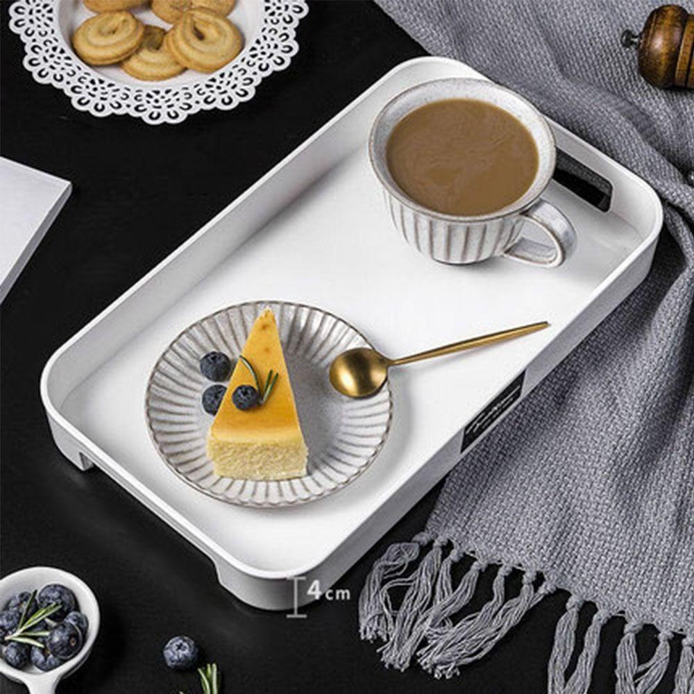 Multi-Purpose Serving Platter Easy-to-Clean Decorative Tray Breakfast Bread Plate  Dessert Serving