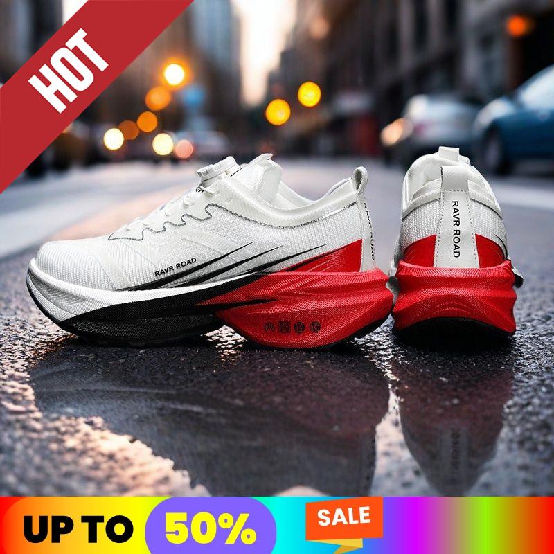 Marathon Running Sneakers Men Carbon Plate Lightweight Breathable Wear-Resistant Soft Gym Comfort Athletic Sports Shoes for Man