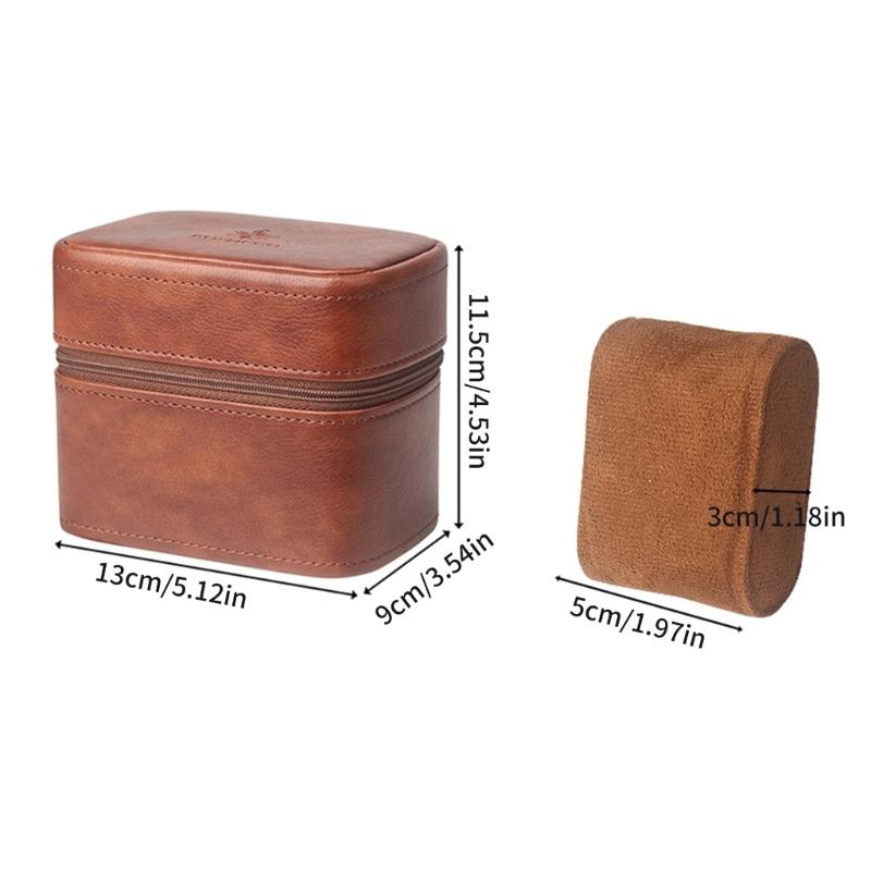 Watch Jewelry Organizer 2 Watch Travel Case Storage Organiser Portable Watch Box Organizer Display Case for Women Men