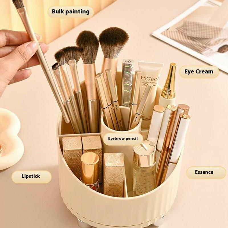 Rotating Makeup Brush Holder Eyeshadow Brushes Eyeliner Lipstick Cosmetic Stationery Organizer