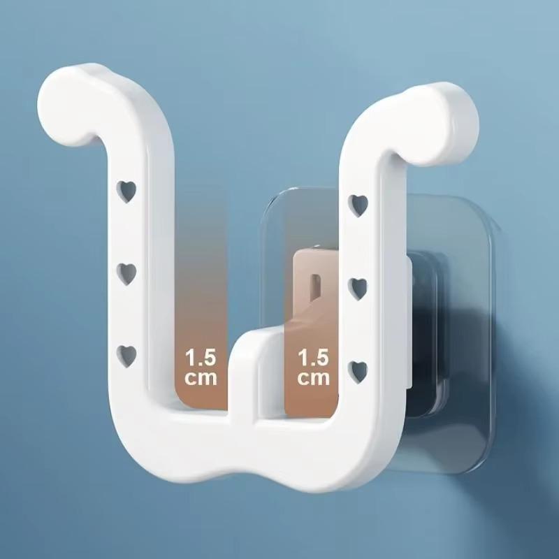 

Полка для тапочек Самоклеящаяся ванная комната Простой крючок для тапочек Сушилка для унитаза Настенный крючок для хранения в спальне Сушилка для обуви White 1PCS