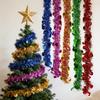 3/5PCS Christmas Tree Decoration Ribbon Garlands Christmas Tree Hanging Colorful Round Christmas Birthday Party Decoration