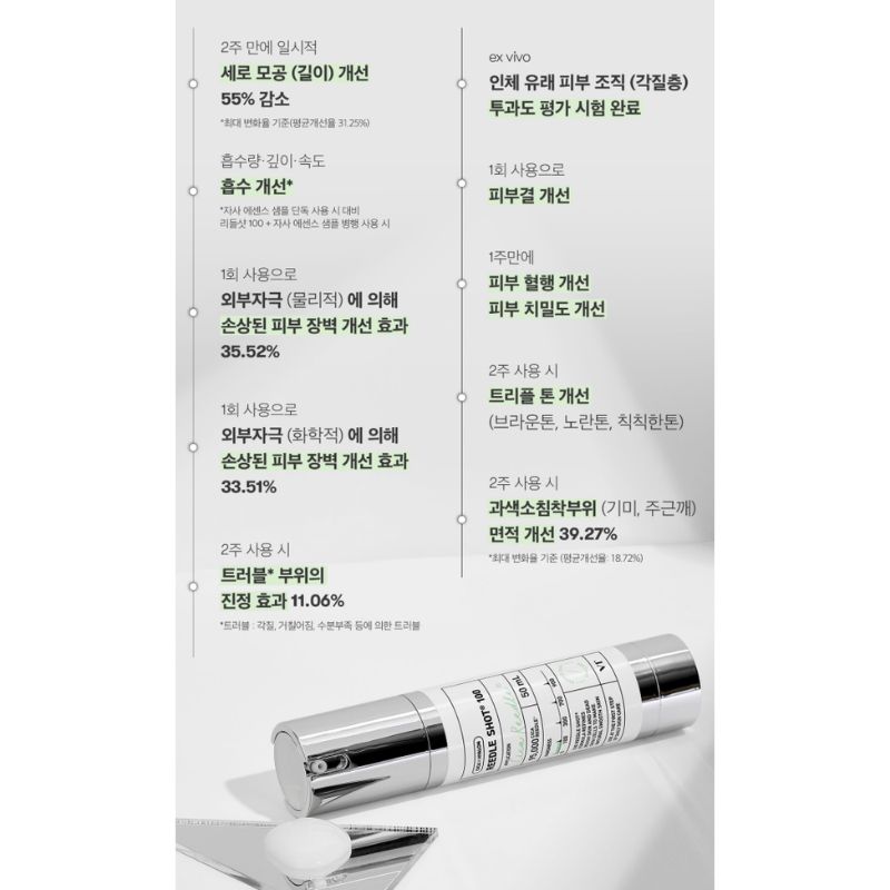 VT Reedle Shot 100 Microneedle Skin Booster Essence Cica Skin Repair Korean Skincare 50ml