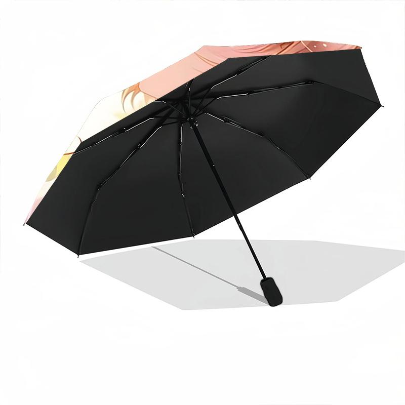 1pc Cherry Blossom Festival Umbrella Automatic Opening/Closing, Foldable Design, Outdoor, Gift for Fans & Travelers.C030