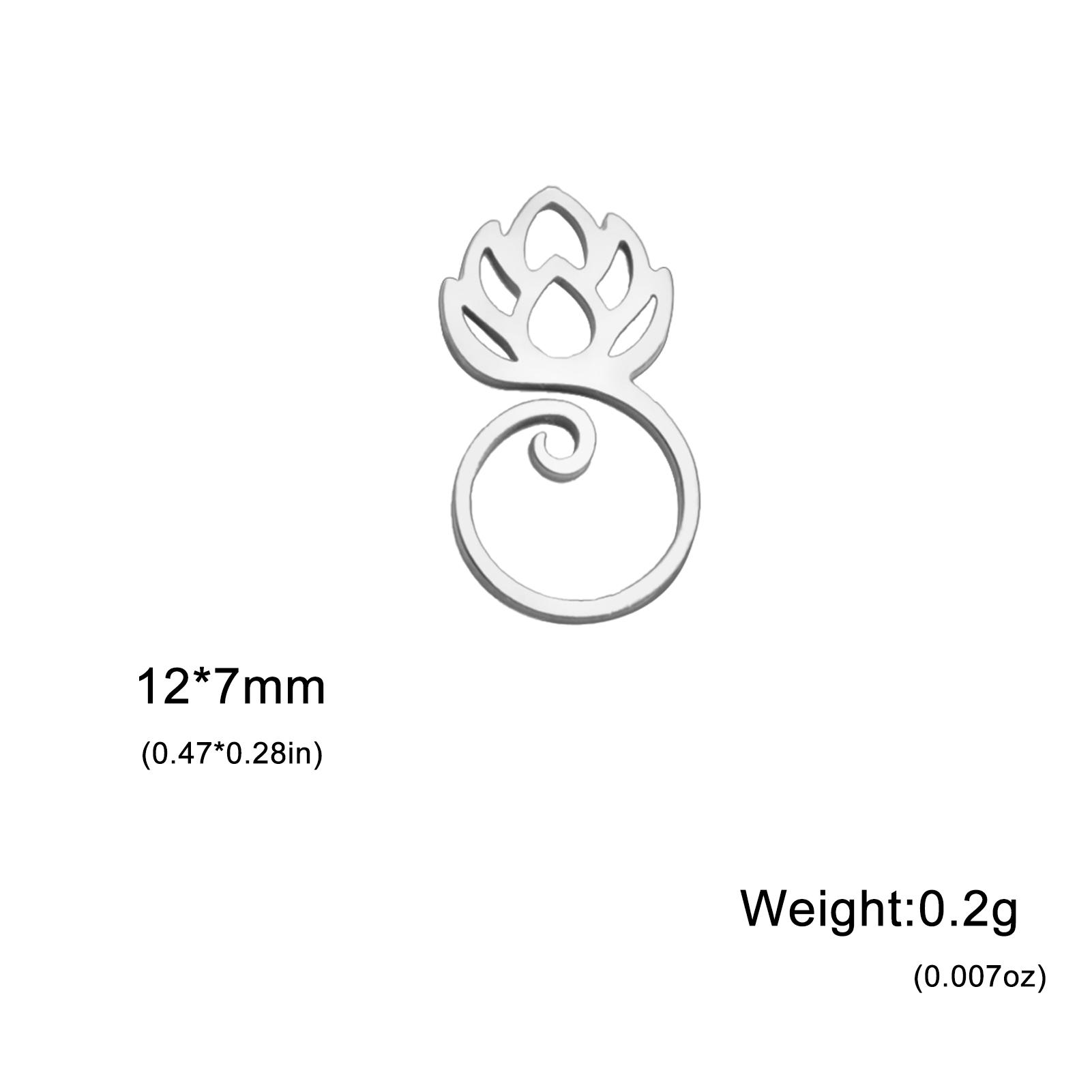 

Teamer 5pcs/lot Stainless Steel Charms for DIY Necklace Bracelet Earrings Animal Lotus Flower Leaves Pendant Jewelry Making Gift