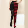 Damen Weihnachten Halloween Gestreifte Strumpfhosen Hoher Bund Vollständig Lange Strumpfhosen Leggings Strümpfe Cosplay Kostüm Zubehör