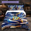 Futbalový 3-dielny posteľný set Leeds United Mäkká súprava obliečky na paplón s obliečkami na vankúše Potlačená súprava na dekoráciu spálne pre domácnosť