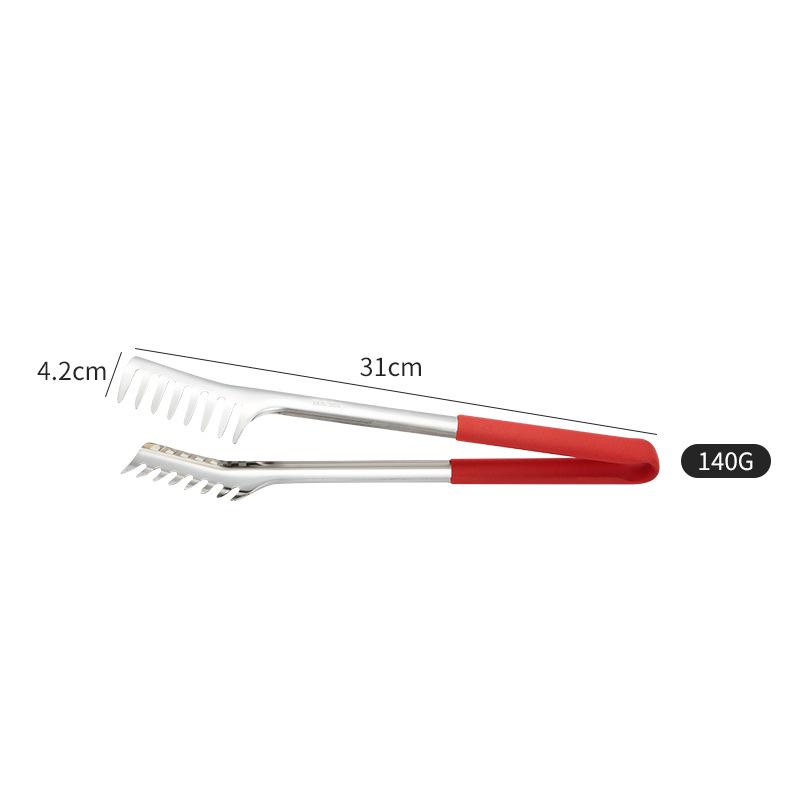 304 Stainless Steel Kitchen Tongs: Food, Pasta, BBQ, Spaghetti, Bread, Vegetables