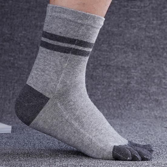Socks Breathable Thicken Men Sports Running Five Finger Toe Socks for Home