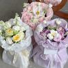 1pc Sweets Princess Skirt Elastic Packaging Film, Floral Yarn Pearl Silk Flower Wrapping Paper Materials for Bouquet Flower Shop