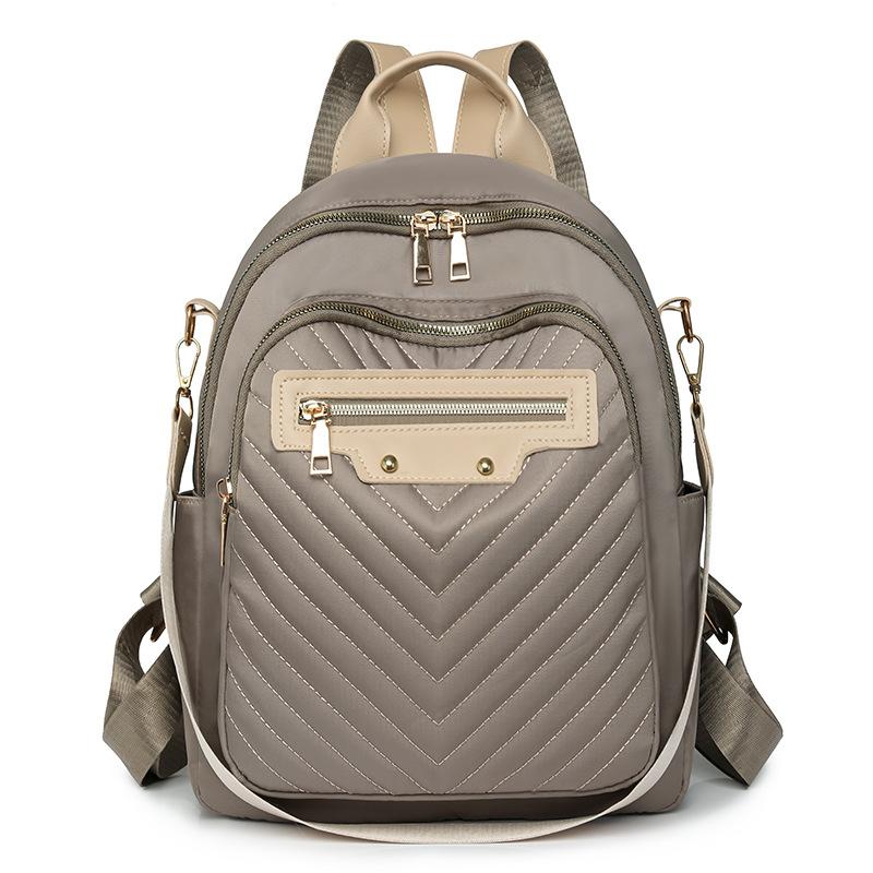 Backpack women's new Korean version of fashion backpack women's bag Oxford cloth casual fashion travel large capacity bag