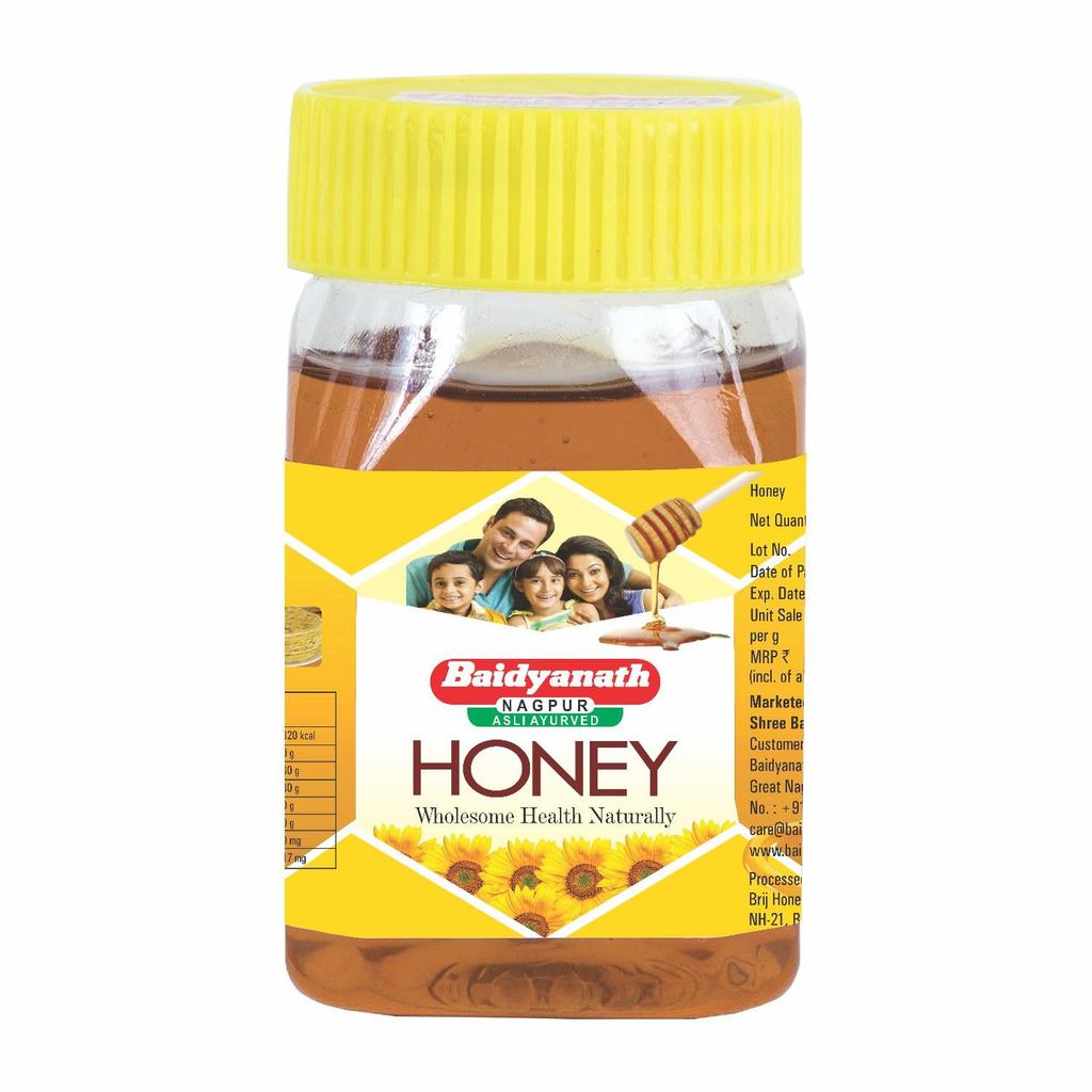 Baidyanath Asli Ayurved Pure Honey 250 G | Natural Sweetener for Daily Immunity, Energy & Skin Glow | 100% Natural & Nutrient-Rich