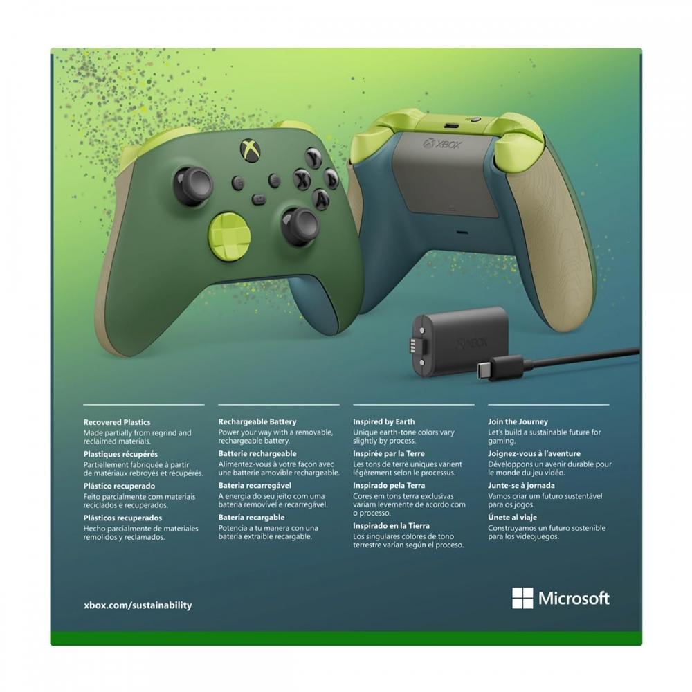 Xbox Wireless Controller (Remix) (Xbox Rechargeable + USB-C Cable (approximately 2.7 M) Included)