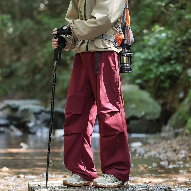 "Wind & Waterproof Outdoor Soft Shell Pants for Men & Women - Autumn/Winter, Fleece-Lined, Perfect for Hiking & Leisure Activities"