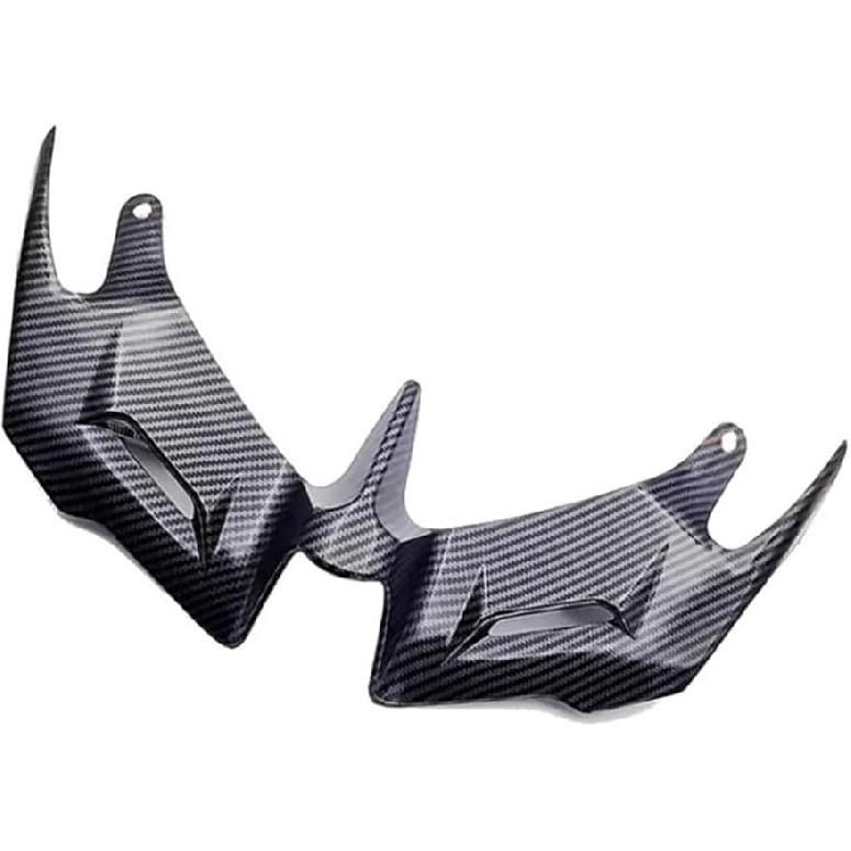 Передний аэродинамический элемент (винглет) для мотоцикла YAMAHA YZF R3 R25 2014-2018, передняя крышка обтекателя мотоцикла, аэродинамический винглет, стиль карбонового волокна ABS, аэродинамическое крыло мотоцикла 2