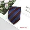 2024 Men's Jacquard Polyester Silk Tie - Floral and Stripe Design