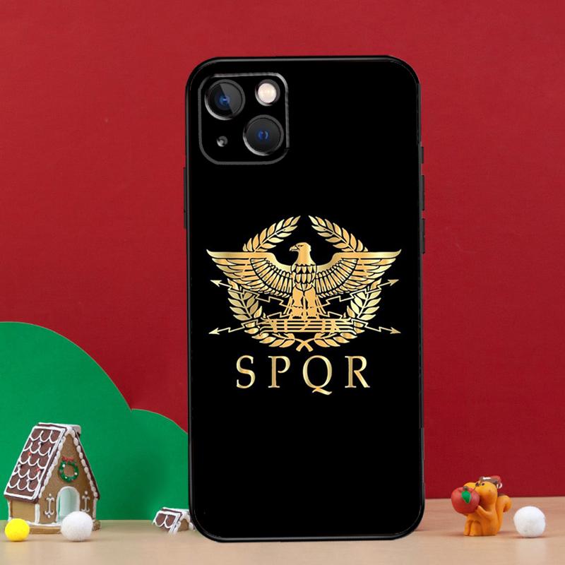 SPQR Roman Imperial Legion Phone Case For iPhone 15 13 11 12 14 Pro Max XS Plus X XR 12 13 Mini Soft Cover