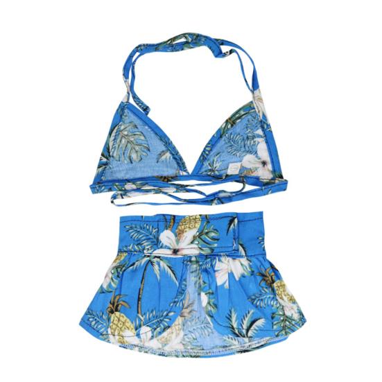 1 Set Pet Swimsuit Lace-up Design Soft Comfortable Print Dog Eye-catching Floral Cat Summer Beach Skirt Beach Party