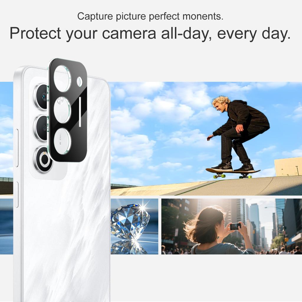 For OPPO A5 4G Global Glass IMAK High Definition Glass Lens Film Black Version