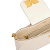 Bally Chain Underarm Bag Leather Shoulder Bag Women Bags Beige 6239075-WHITE