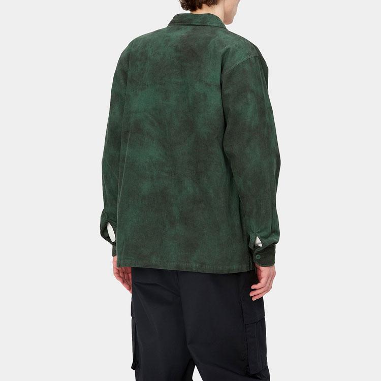 Carhartt WIP SS23 Chroma Series Faded Effect Cotton Shirt Jacket Men Jackets Green I031360-1DJ-XX