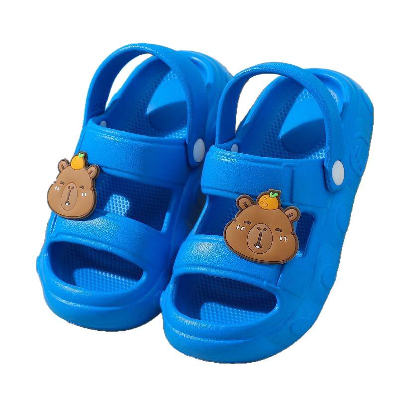 Boys' Non-Slip EVA Indoor-Outdoor Summer Slippers for Toddlers & Babies - Soft Sole, Anti-Collision, Wearable Sandals