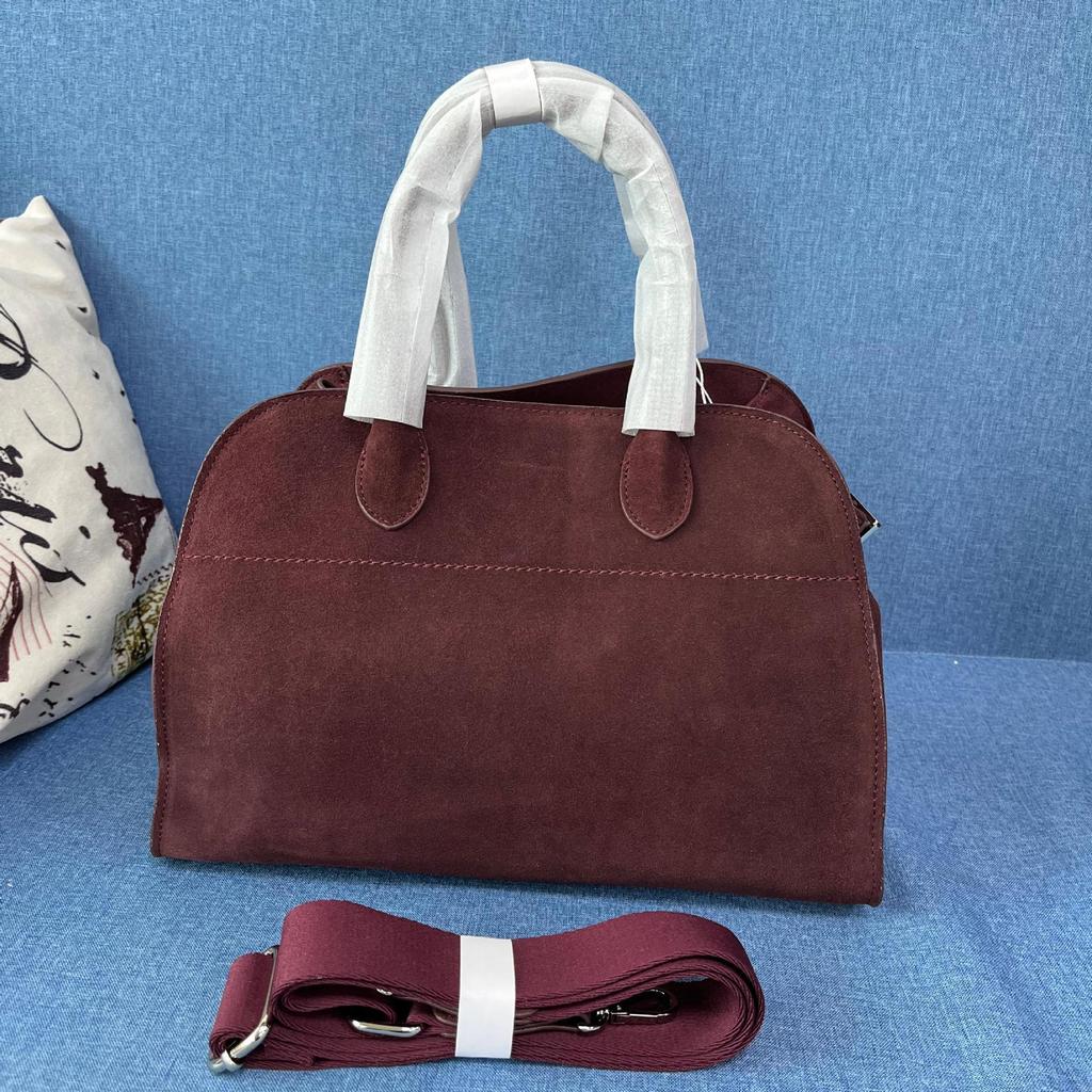 THE * ROW star with the same Margaux 15 inch handbag old money wind tote bag leather big bag suede bag