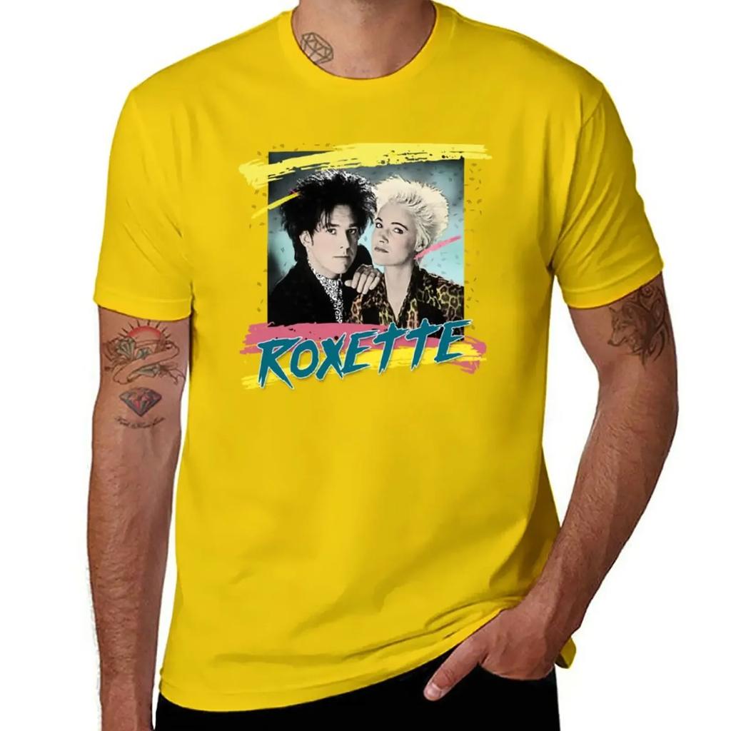 Roxette T-Shirt hippie clothes plain funny t shirts for men