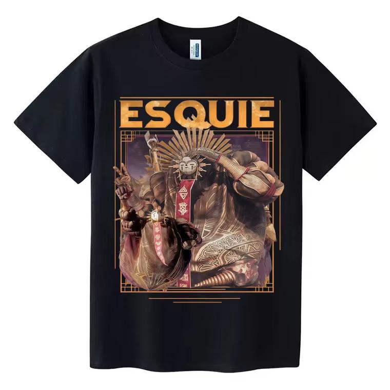 Esquiu Clair Obscur Expedition 33 Aesthetic Tee Shirt Novelty Cotton Oversized T Shirts Harajuku High Quality TShirts Teenagers