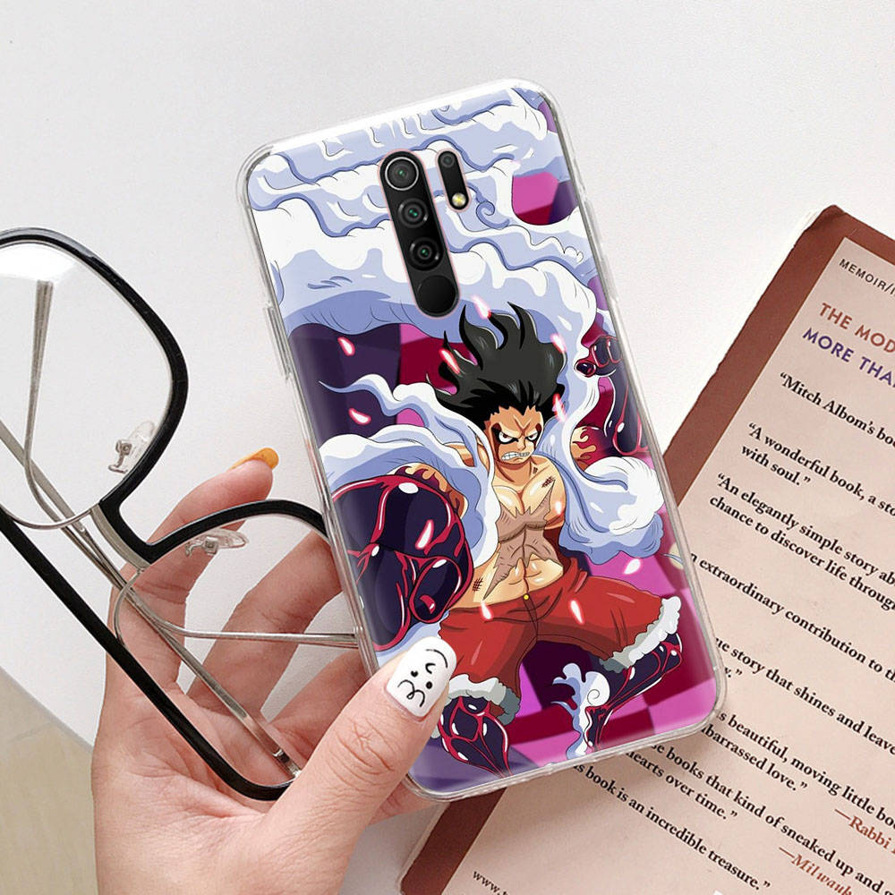 DT28 One Piece Luffy-deksel for Samsung A04 A14 A23 A34 A54 M23 M33 M52 M53 Realme 10 9 C30S C35 C55 VIVO Y02S Y21 Y33S Y51 X80 Pro Gjennomsiktig deksel