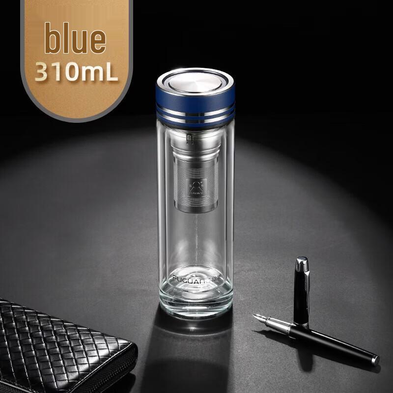 FUGUANG Double Wall Glass Tea Infuser Bottle