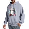 Men's Hooded Sweatshirt, Contrasting Color Sweatshirt, Sports   Casual Jacket