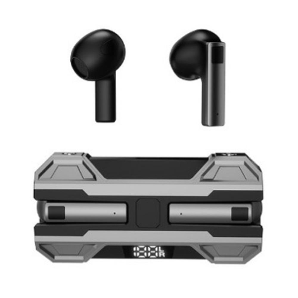 Metal Style Wireless Earphones Stereo Ergonomic Gaming Earbuds Wireless Bluetooth Earphone  Sports