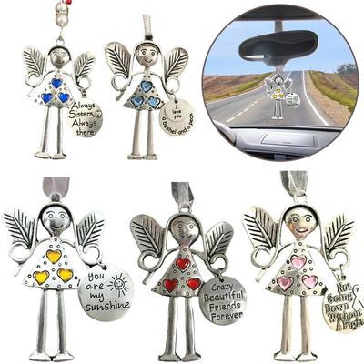 Christmas Angel Ornaments Friendship Pendant Holiday Crazy Forever Guardian Friends Tree Ornaments Beautiful Christmas Deco M3U2