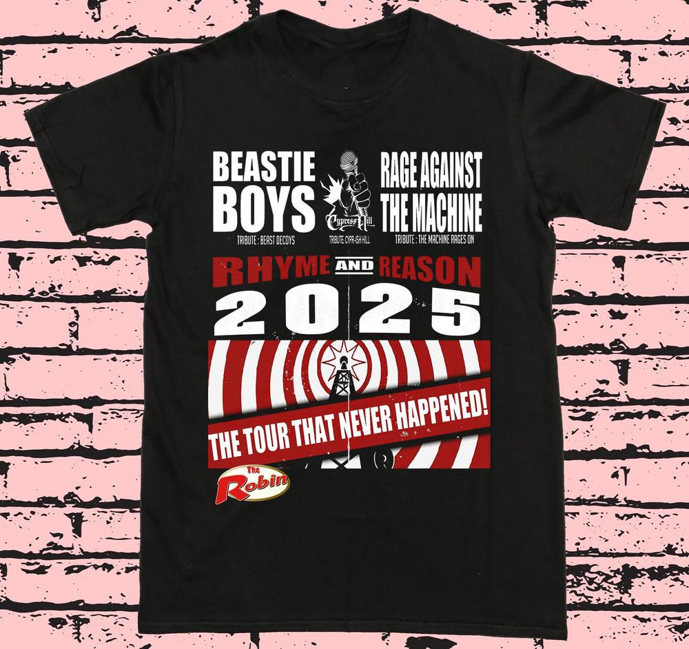 

Rage Against The Machine Beastie Boys The Robin 2025 T Shirt Full Size S-4XL 4XL