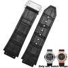 Cinturino in Vera Pelle per HUBLOT BIG BANG Impermeabile da Uomo in Pelle di Mucca Cinturino per Orologio Catena in Gomma Braccialetto 25-19mm polso