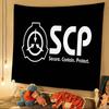 Popular Scp F-Foundation Game Foundation Cartoon Tapestry Art Science Fiction Room Home Decor Wall Hanging Home Decor