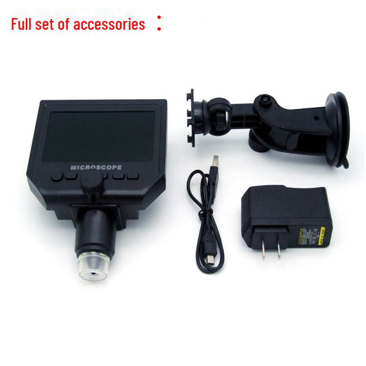 Microscope numérique haute définition 600x avec écran pour expériences biologiques et tests industriels