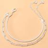 Sparkling Gypsophila Bracelet Two-Piece Women's Cold Wind Advanced Niche Design Stacked Double Bracelet Jewelry